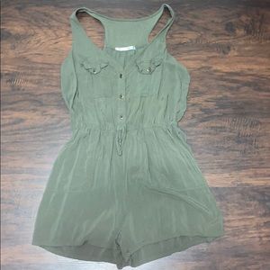 Army green romper